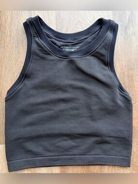 VICTORIA’S SECRET | Ribbed Crop Top | Sleeveless Tank | Athleisure Lounge Top